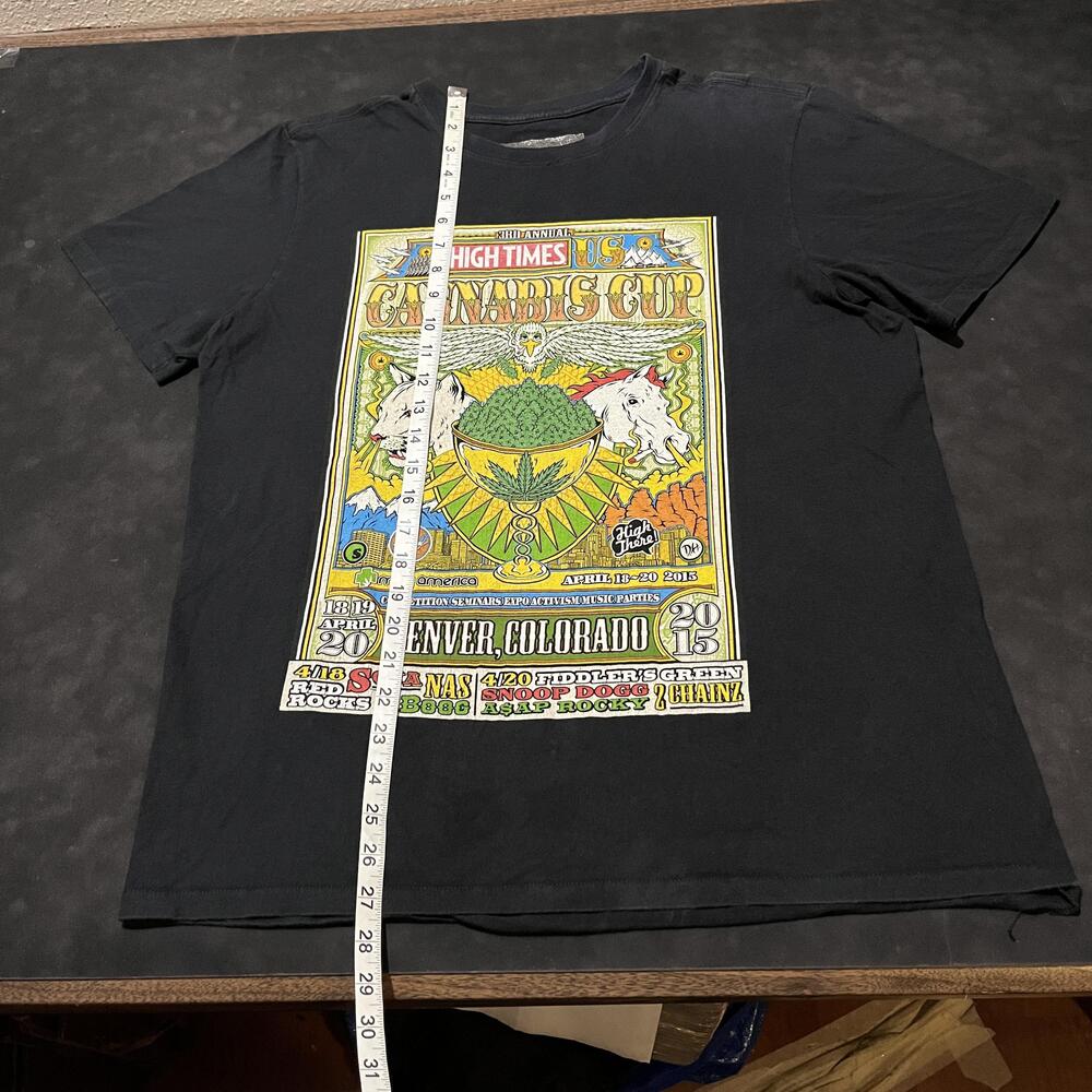 High Times Cannabis Cup Shirt Men RAW Snoop Dogg 2015 Denver Concert Tee - Picture 9 of 12